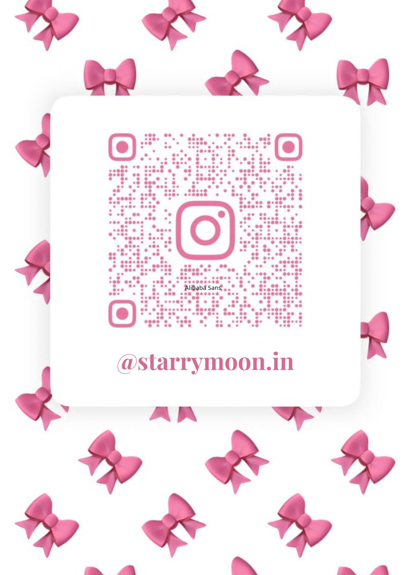 Scan to follow @starrymoon.in on Instagram